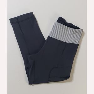 Lululemon Crop Compression Legging Pants Gray